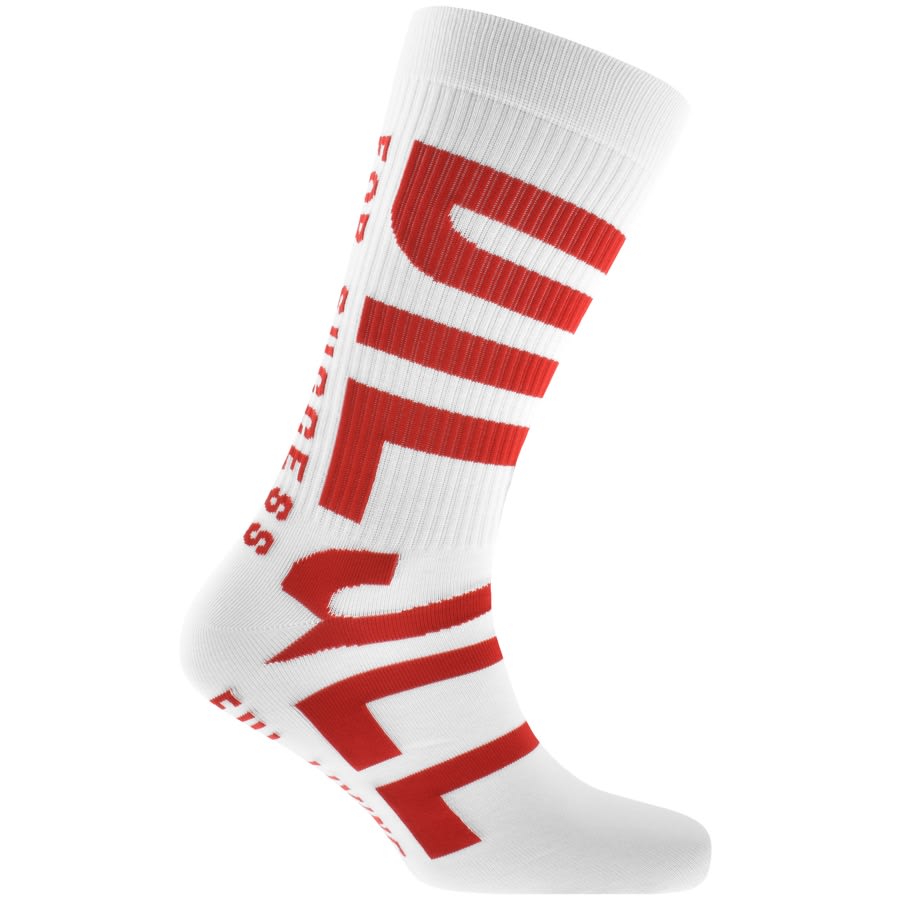 Image number 3 for Diesel Ray Three Pack Socks Red