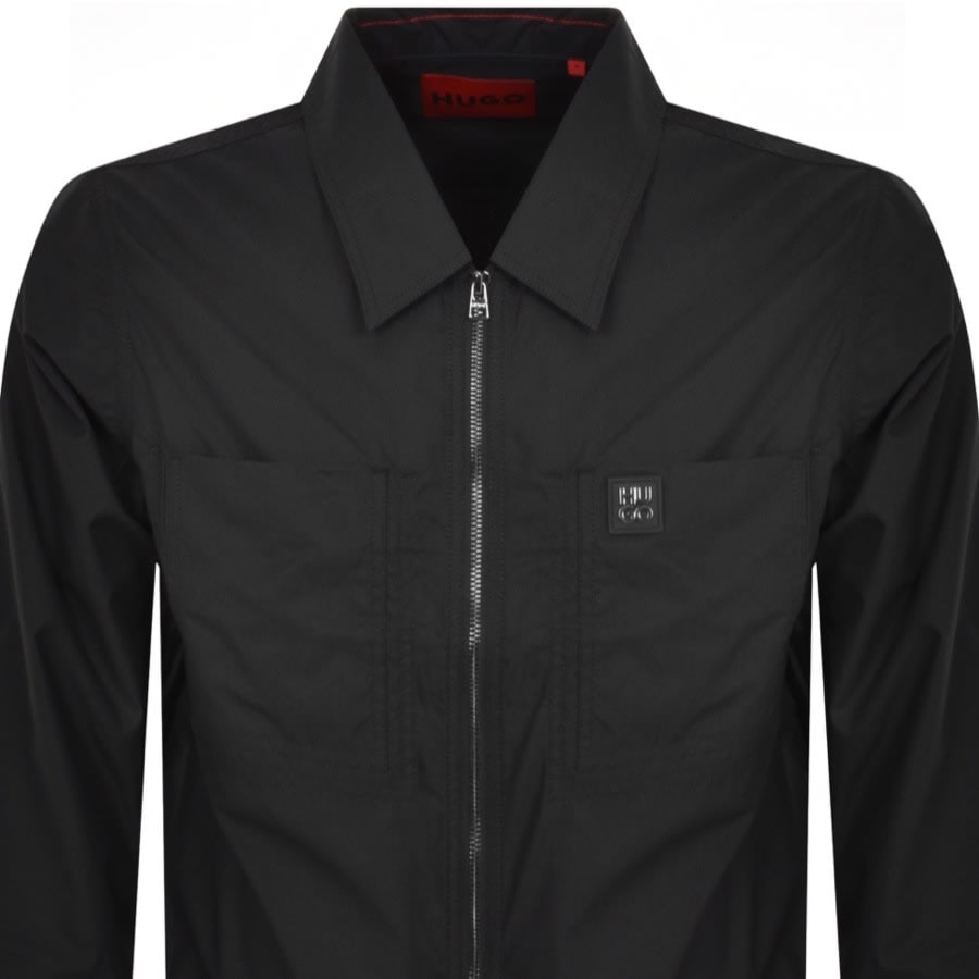 Image number 2 for HUGO Evalo Overshirt Jacket Black