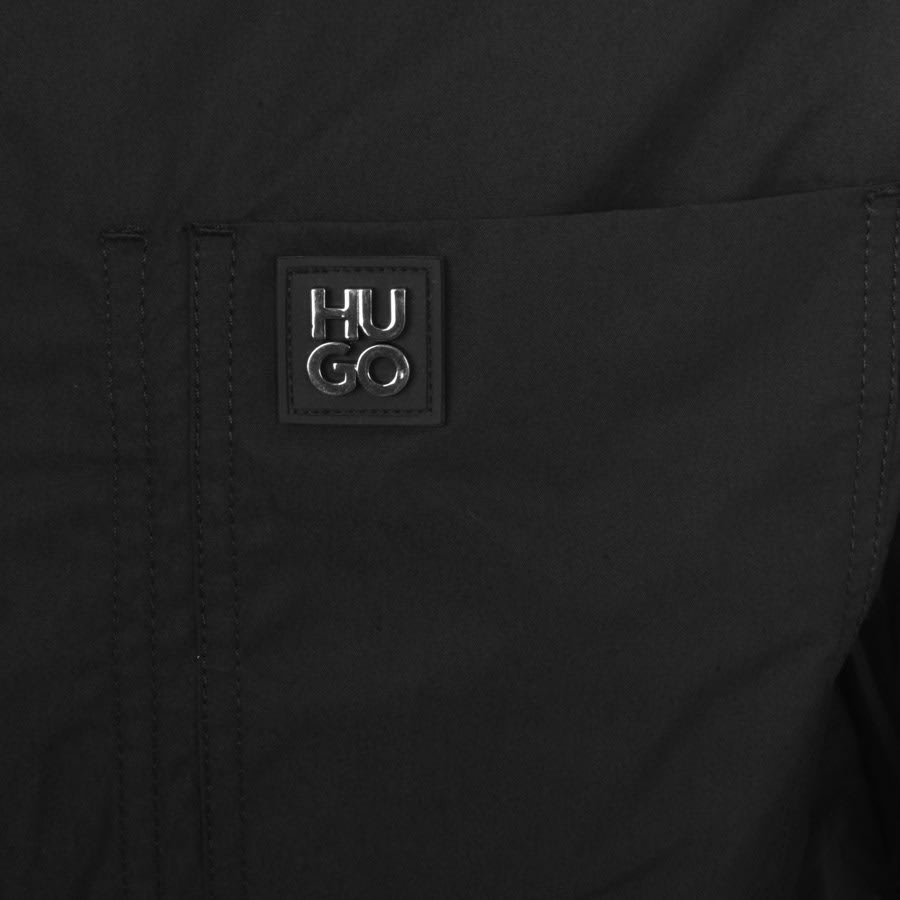 Image number 3 for HUGO Evalo Overshirt Jacket Black
