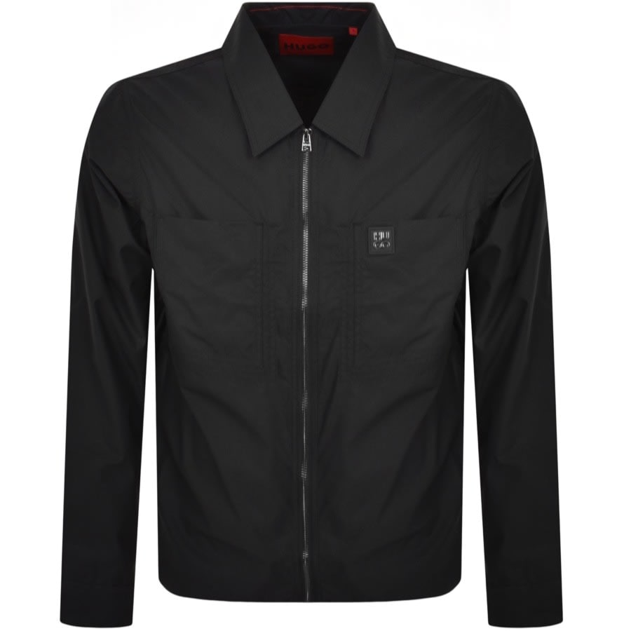 Image number 1 for HUGO Evalo Overshirt Jacket Black