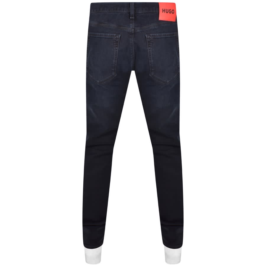 Image number 2 for HUGO 708 Slim Fit Jeans Navy