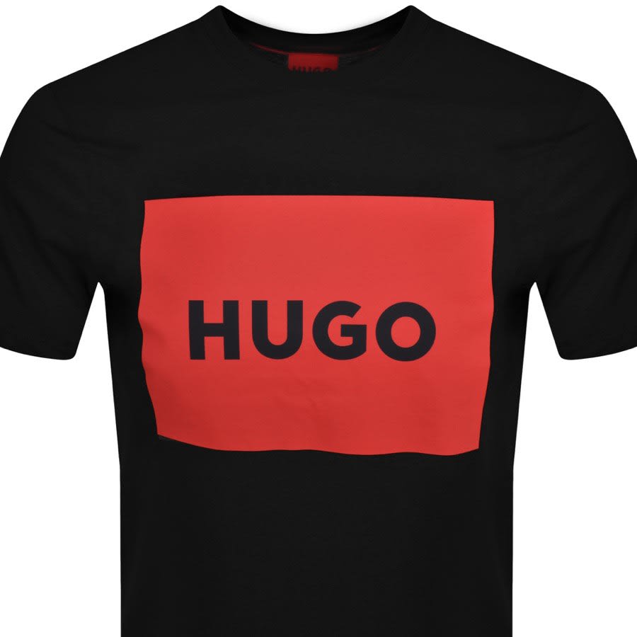 Image number 2 for HUGO Dulive Crew Neck T Shirt Black