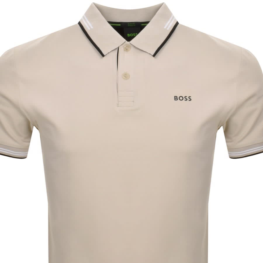 Image number 2 for BOSS Paul Polo T Shirt Beige