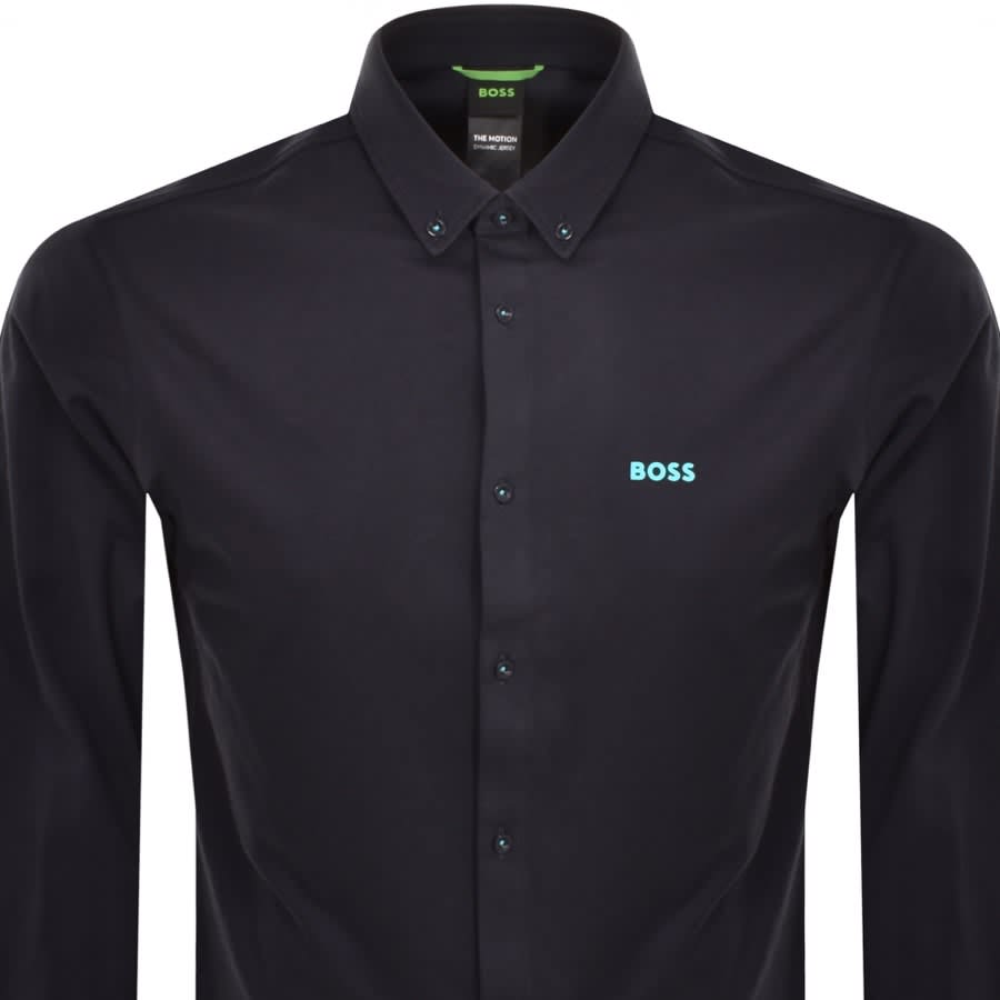 Image number 2 for BOSS Motion L Long Sleeved Shirt Navy