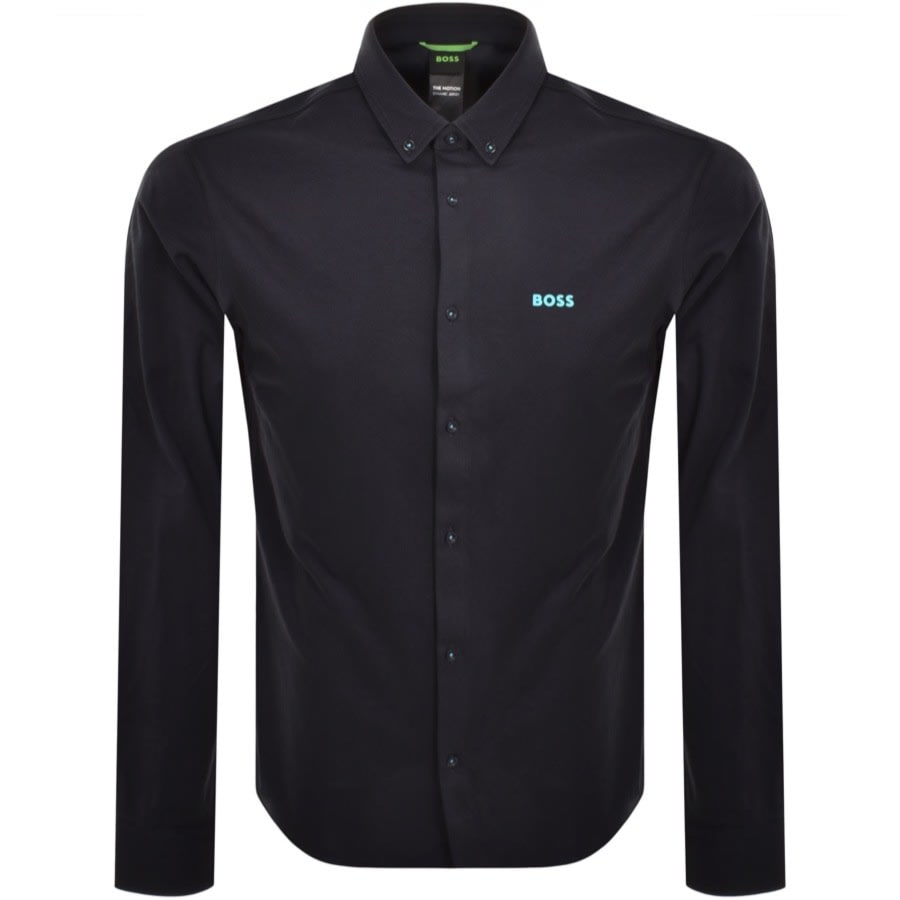 BOSS Motion L Long Sleeved Shirt Navy | Mainline Menswear
