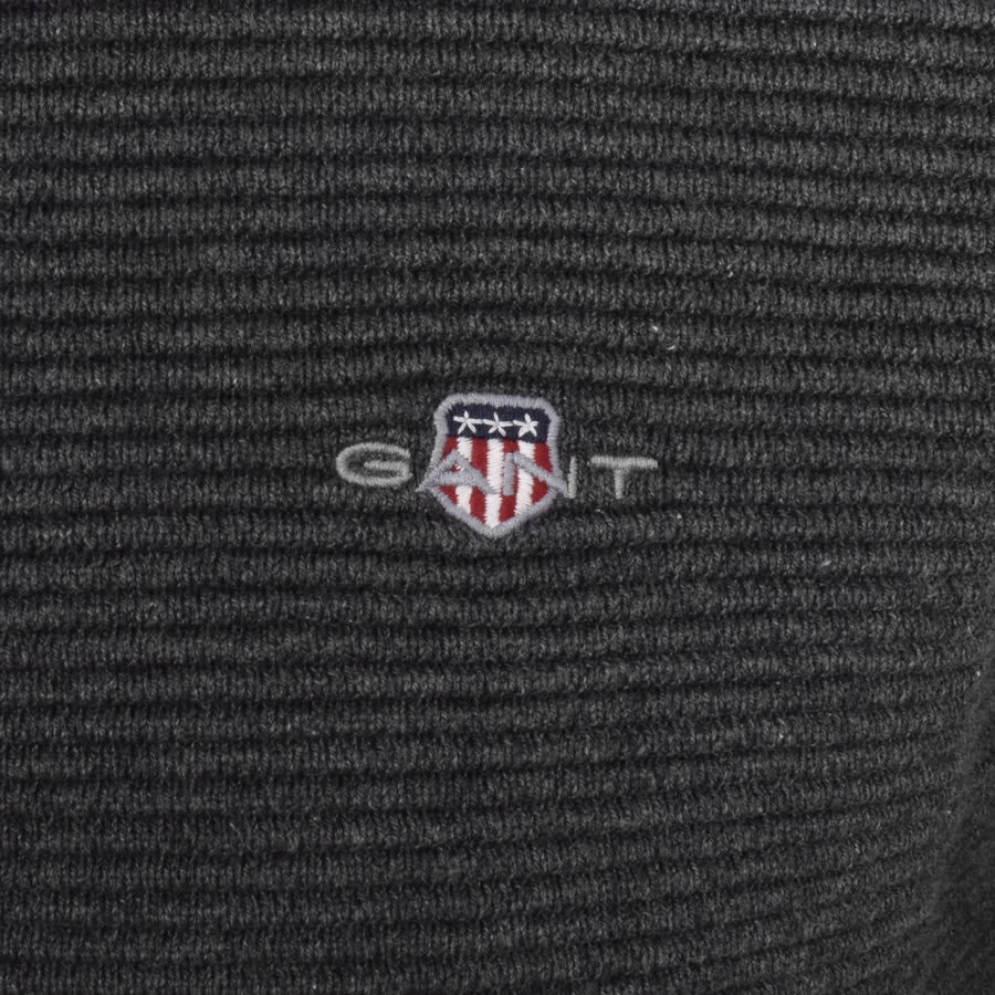Image number 3 for Gant Textured Sweatshirt Grey