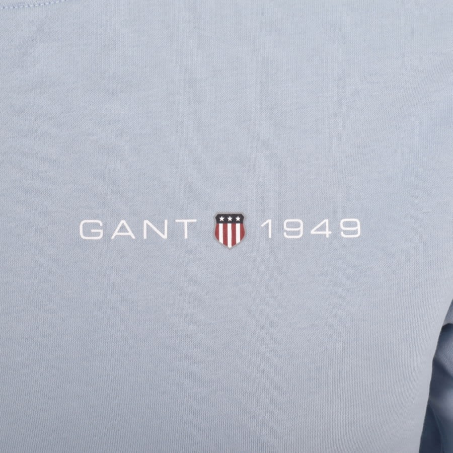 Image number 3 for Gant Regular Shield Crew Neck Sweatshirt Blue