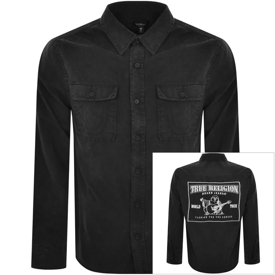 Image number 1 for True Religion Workwear Shirt Black