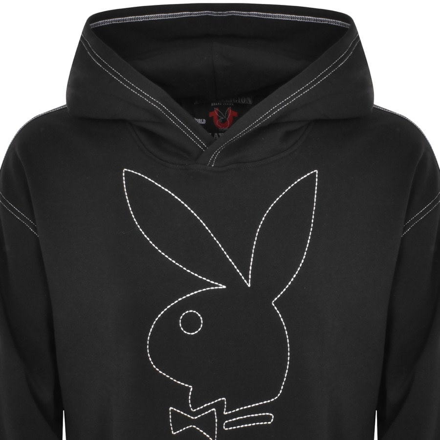 Image number 2 for True Religion X Playboy Hoodie Black