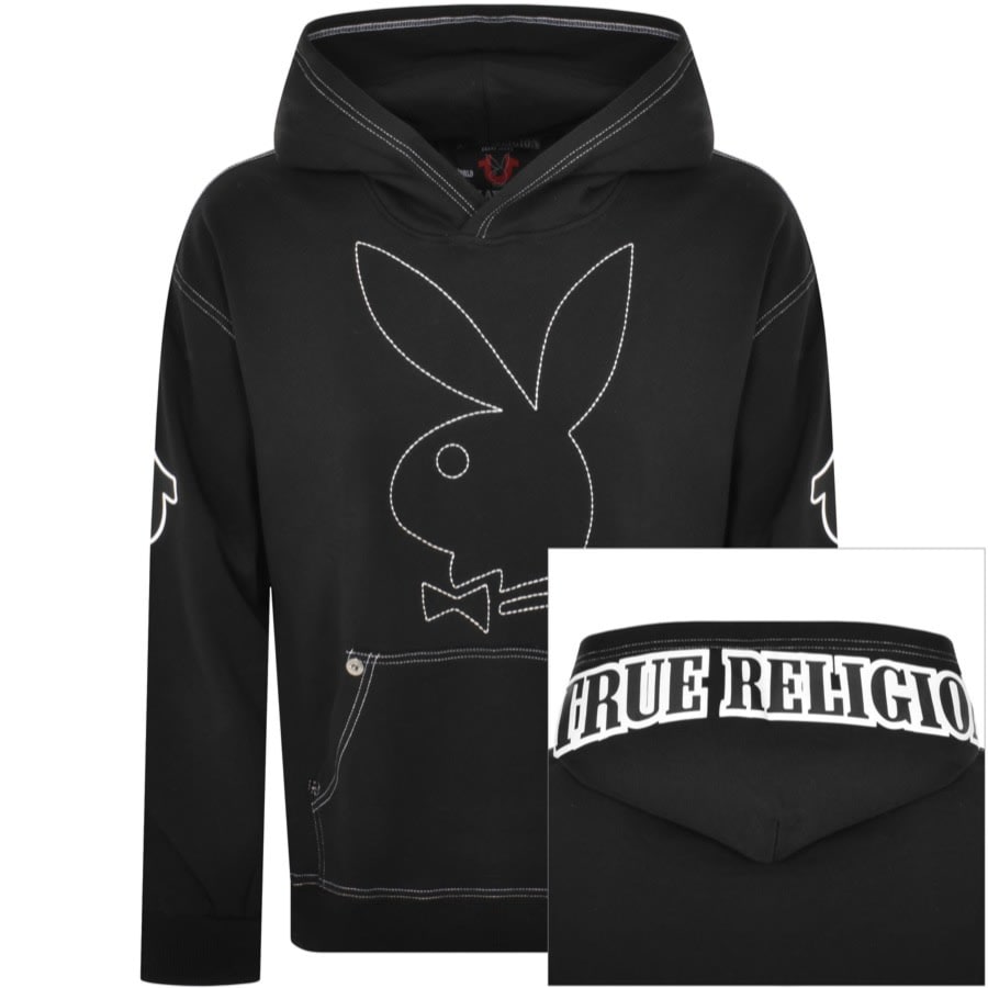 Image number 1 for True Religion X Playboy Hoodie Black