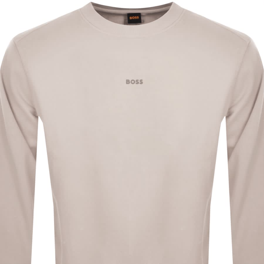 Image number 2 for BOSS Wefade Sweatshirt Beige