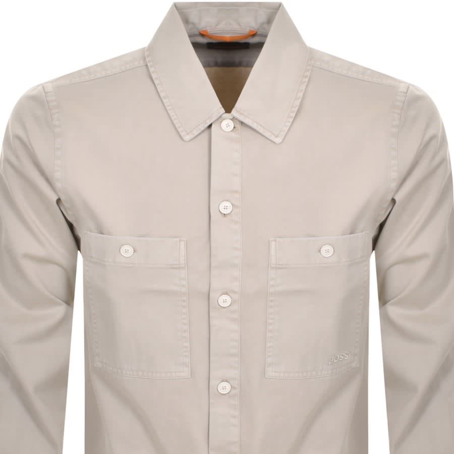 Image number 2 for BOSS Locky Overshirt Jacket Beige