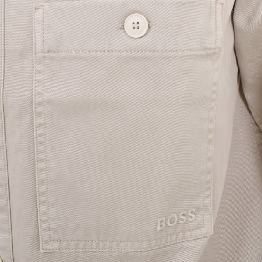 Image number 3 for BOSS Locky Overshirt Jacket Beige