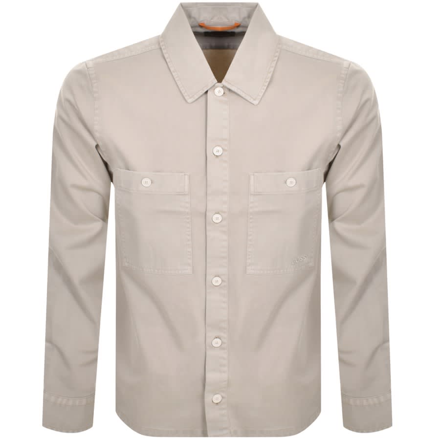 Image number 1 for BOSS Locky Overshirt Jacket Beige