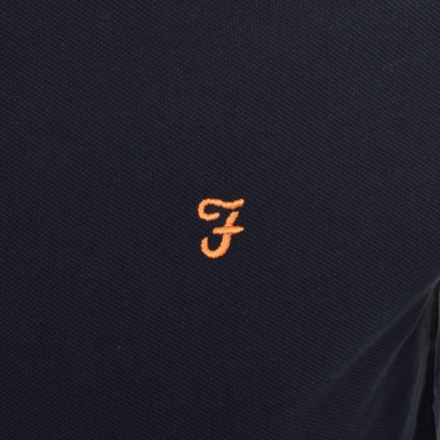 Image number 3 for Farah Vintage Drexler Polo T Shirt Navy