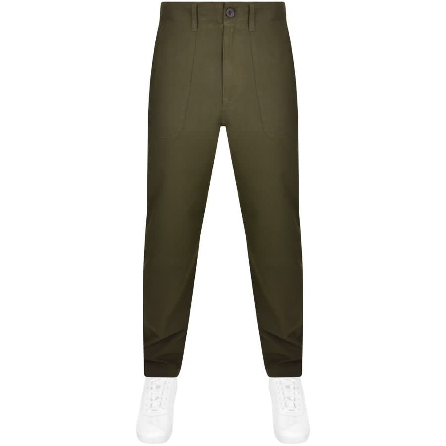 Image number 1 for Farah Hawtin Canvas Trousers Green