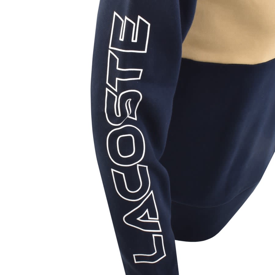 Image number 3 for Lacoste Colour Block Sweatshirt Navy