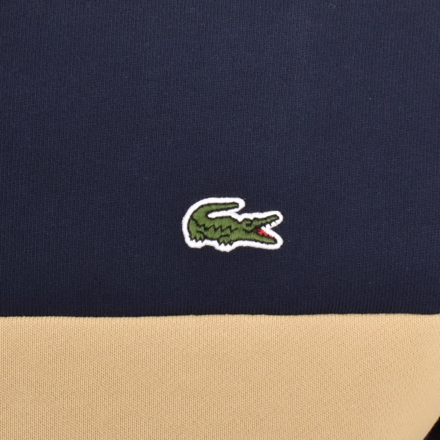 Image number 4 for Lacoste Colour Block Sweatshirt Navy