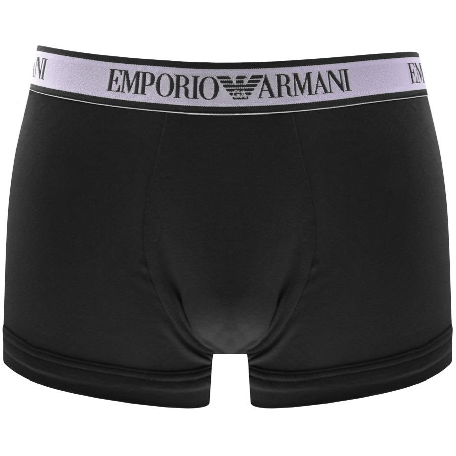 Image number 4 for Emporio Armani Underwear Three Pack Trunks Black