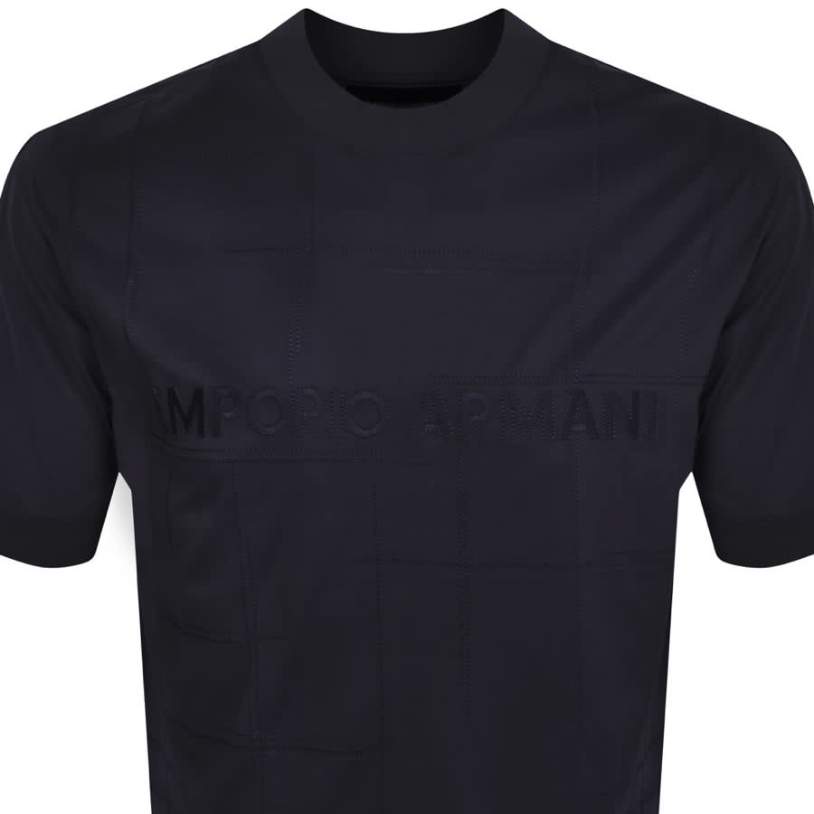 Image number 2 for Emporio Armani Lounge Logo T Shirt Navy