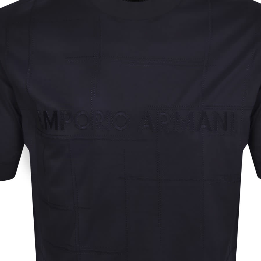 Image number 3 for Emporio Armani Lounge Logo T Shirt Navy