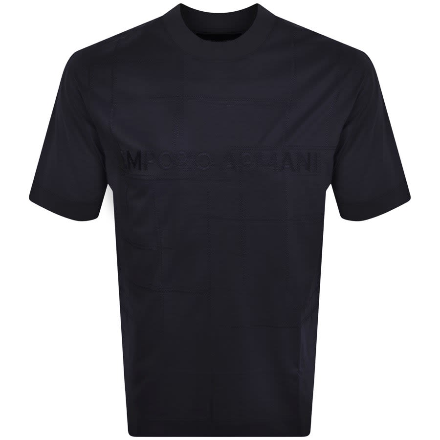 Image number 1 for Emporio Armani Lounge Logo T Shirt Navy