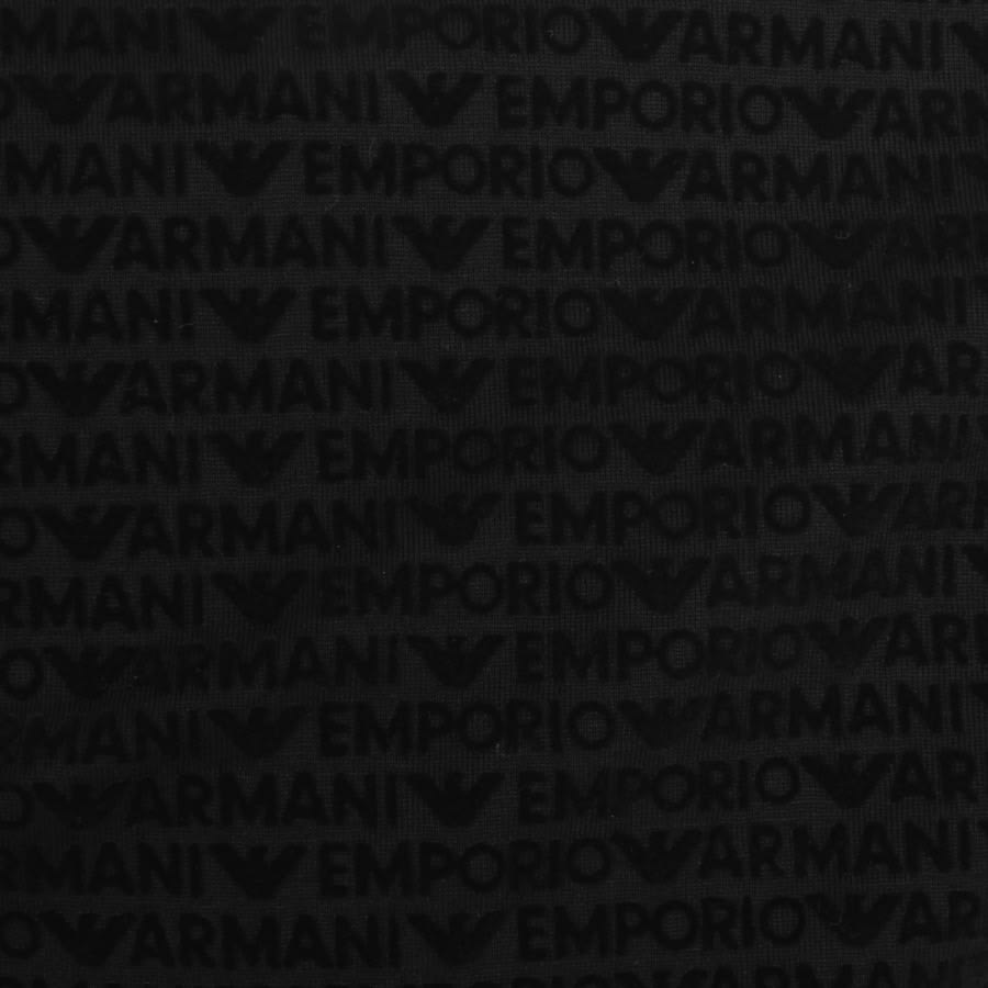 Image number 3 for Emporio Armani Long Sleeved Polo T Shirt Black