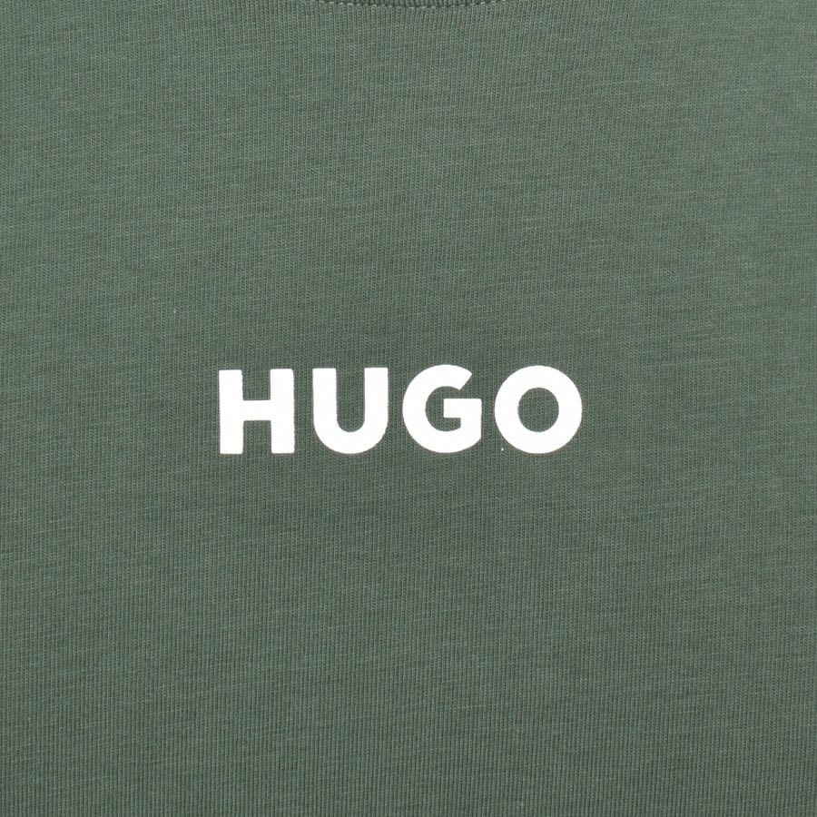 HUGO Lounge Linked Hoodie Green | Mainline Menswear