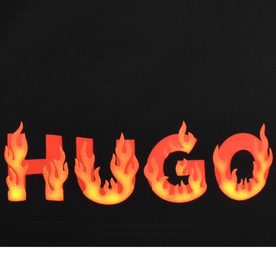 Image number 3 for HUGO Dinque Jersey Shorts Black