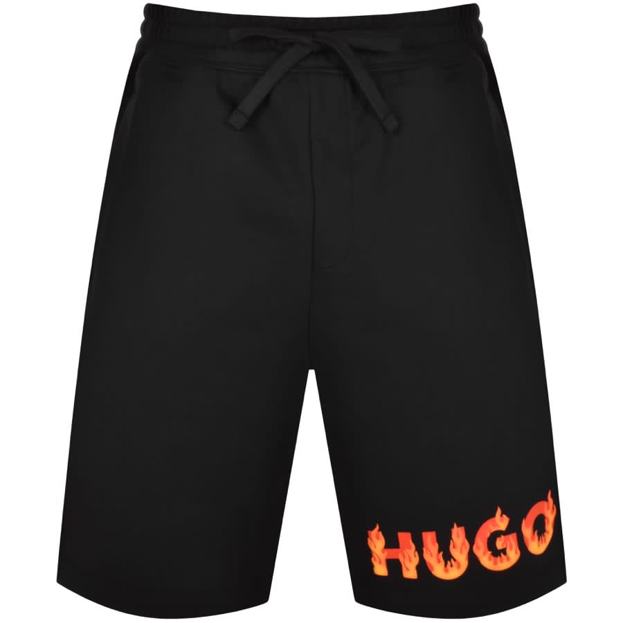 Image number 1 for HUGO Dinque Jersey Shorts Black