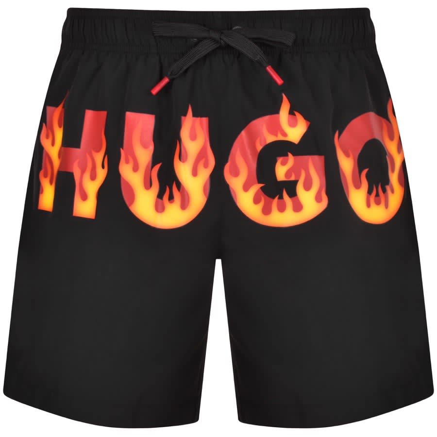 Image number 1 for HUGO Fushi Swim Shorts Black
