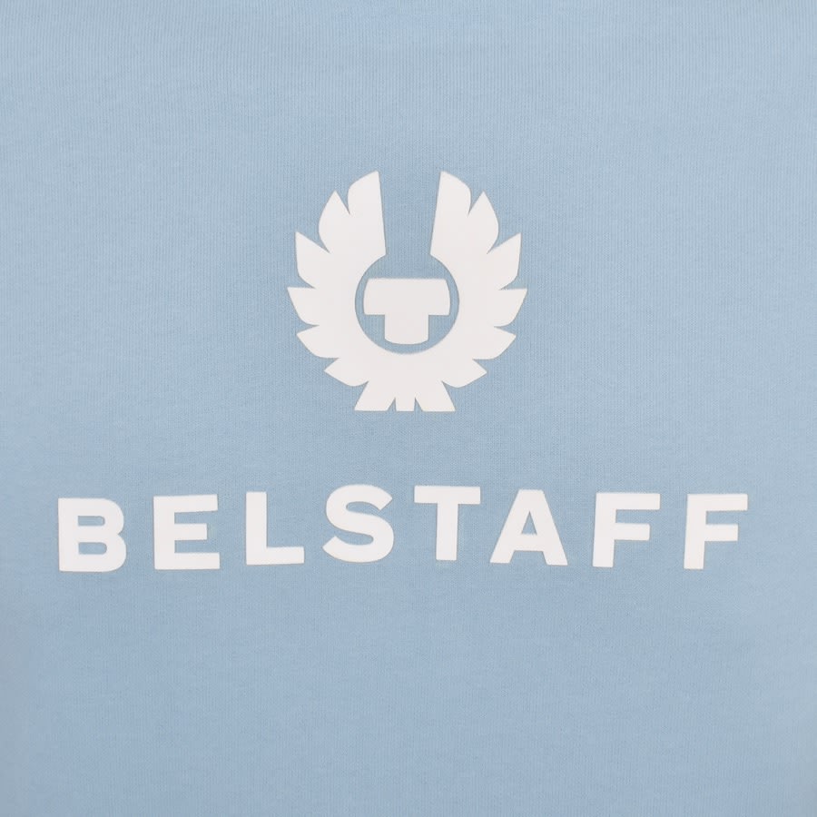 Image number 3 for Belstaff Signature Logo Hoodie Blue