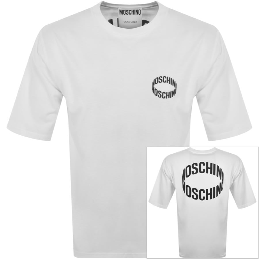 Image number 1 for Moschino Logo T Shirt White