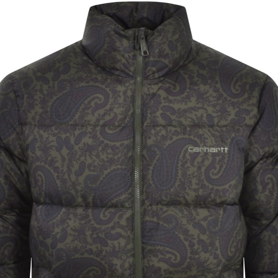 Image number 2 for Carhartt WIP Paisley Springfield Jacket Green