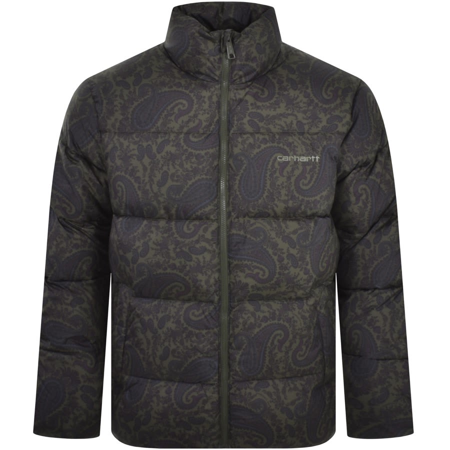 Image number 1 for Carhartt WIP Paisley Springfield Jacket Green