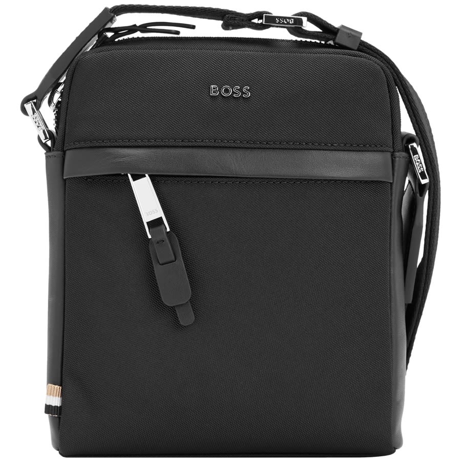 Image number 1 for BOSS Highway Zip Shoulder Bag Black