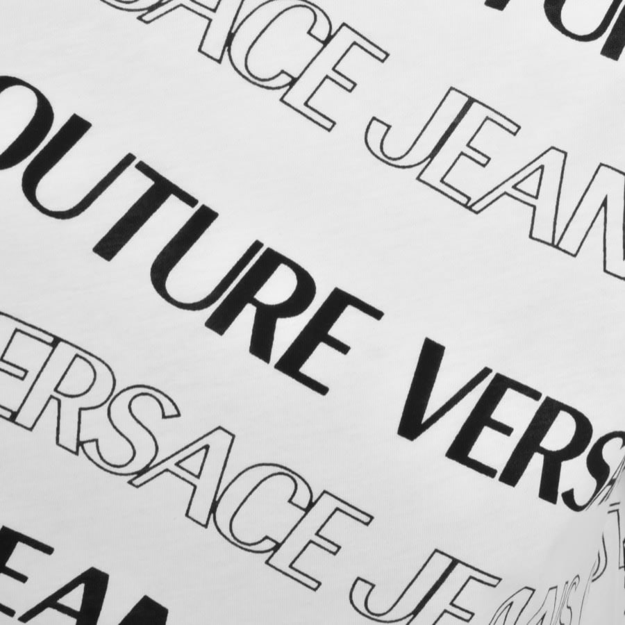 Image number 3 for Versace Jeans Couture Monogram T Shirt White
