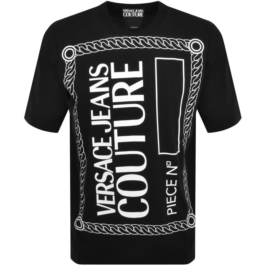 Image number 1 for Versace Jeans Couture Logo T Shirt Black