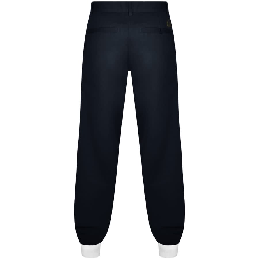 Image number 2 for Fred Perry Straight Leg Twill Trousers Navy