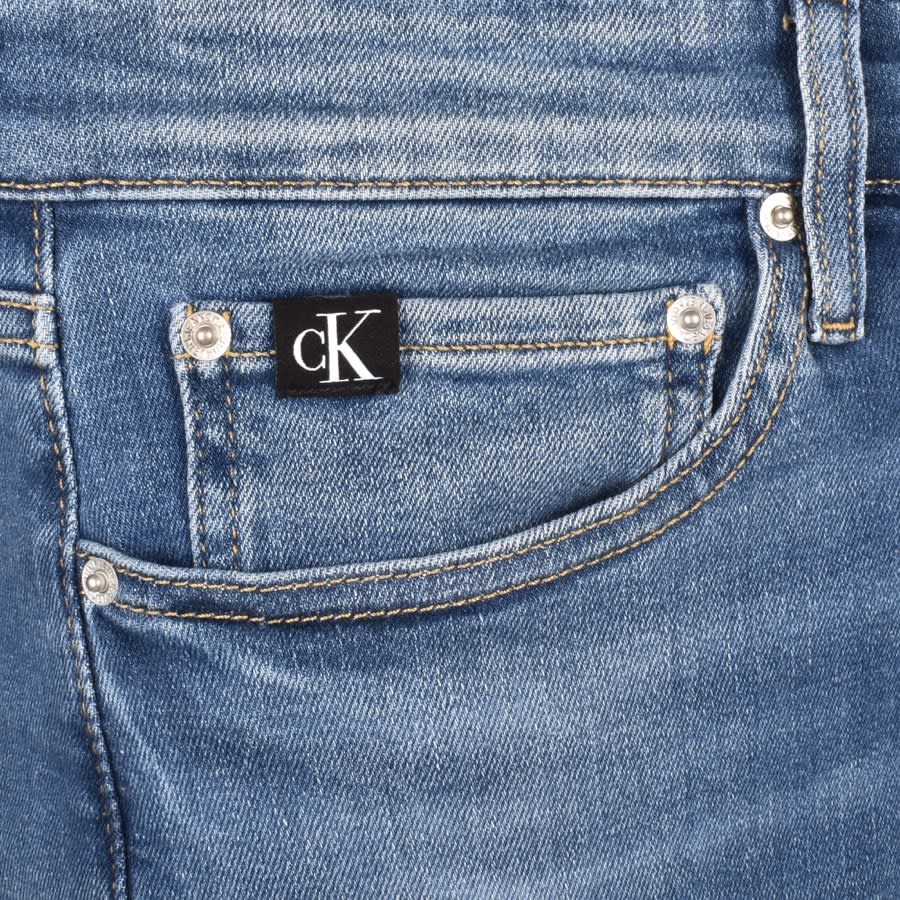 Image number 4 for Calvin Klein Jeans Mid Wash Jeans Blue