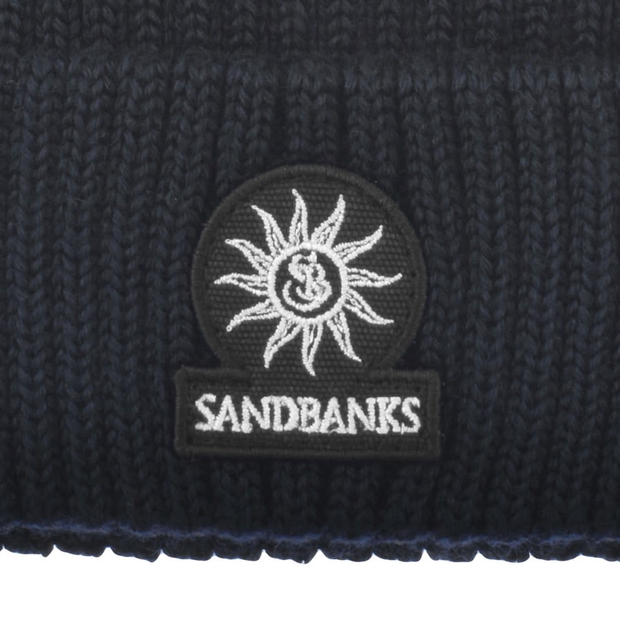 Image number 3 for Sandbanks Badge Logo Beanie Navy
