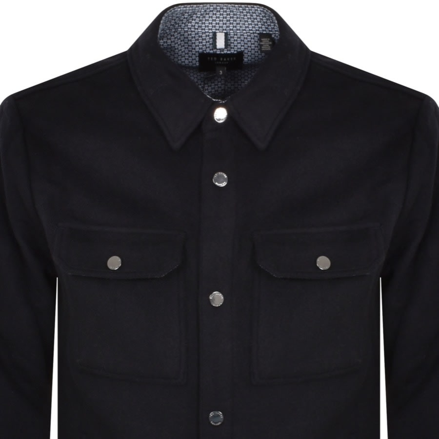 Image number 2 for Ted Baker Aderbry Overshirt Navy