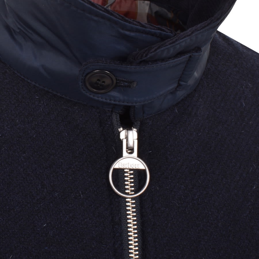 Image number 3 for Barbour Foulton Wool Jacket Navy