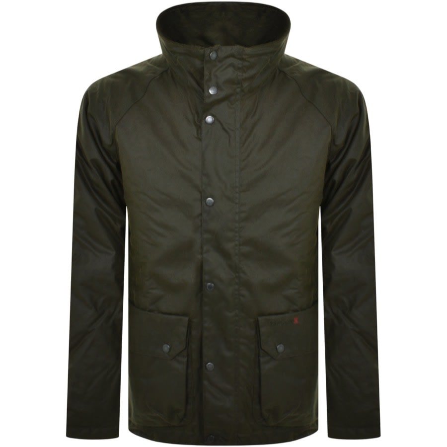 Image number 1 for Barbour Saltburn Wax Jacket Green