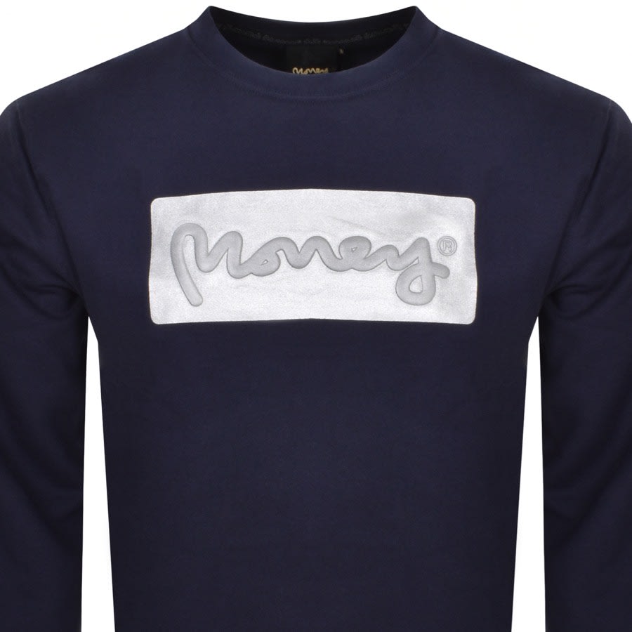 Image number 2 for Money Gold Plate Sweatshirt Navy
