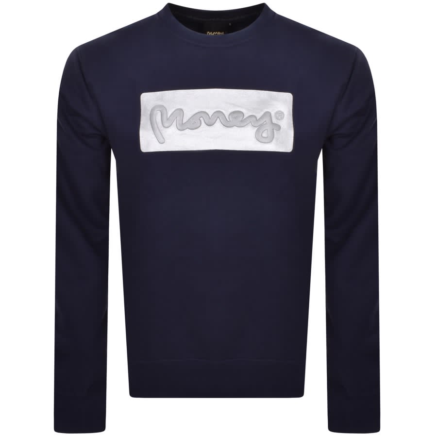 Image number 1 for Money Gold Plate Sweatshirt Navy