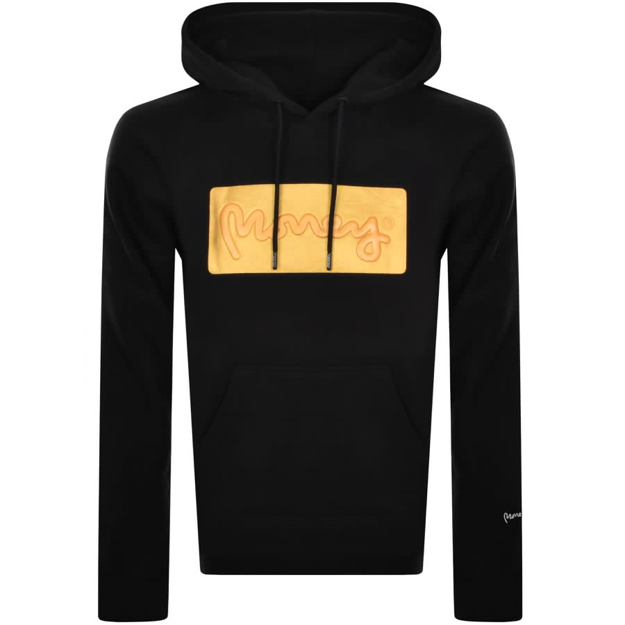 Image number 1 for Money Gold Plate Hoodie Black