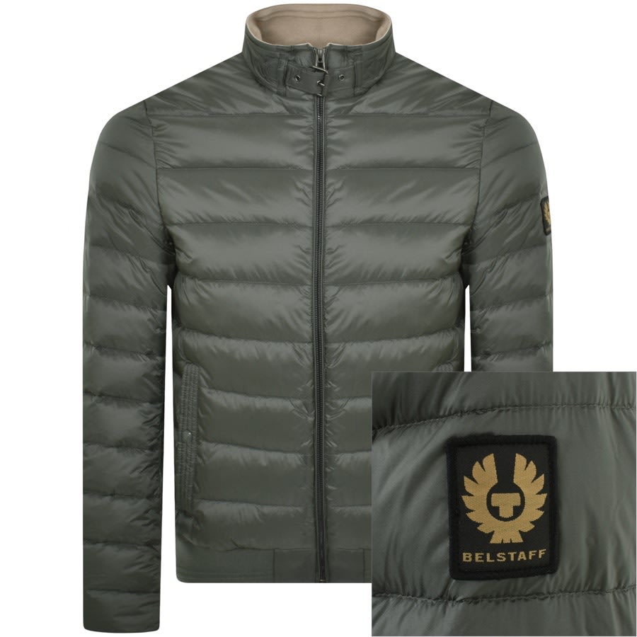 Image number 1 for Belstaff Circuit Padded Jacket Green