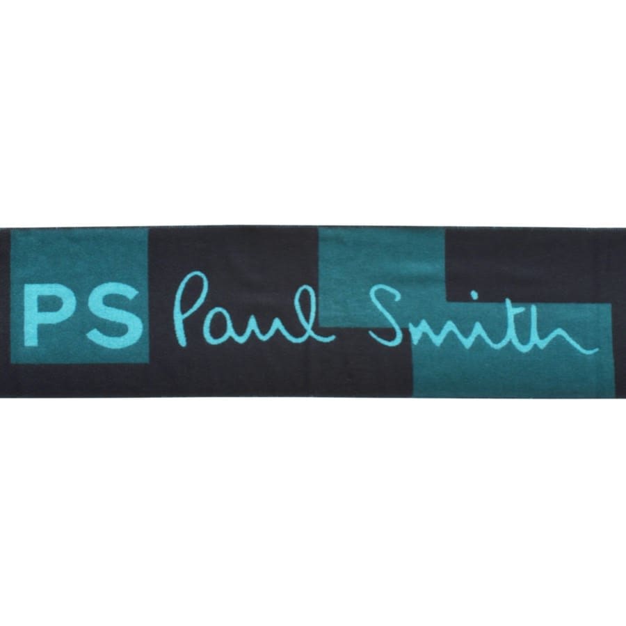 Image number 3 for Paul Smith Logo Scarf Navy