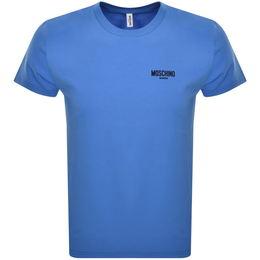 Image number 1 for Moschino Logo Print T Shirt Blue